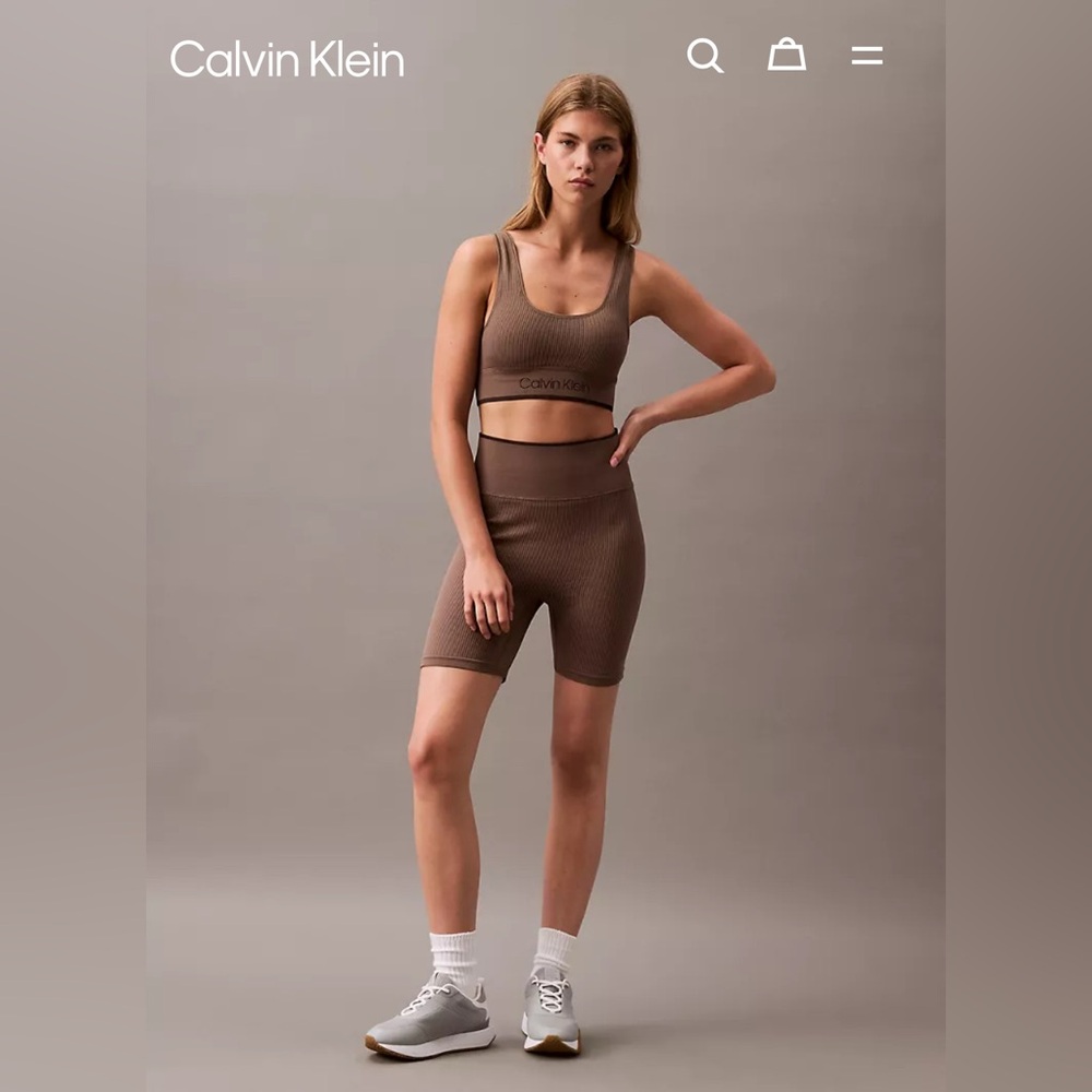 CALVIN KLEIN Rib Sport Medium impact Sports Bra
